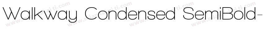 Walkway Condensed SemiBold字体转换